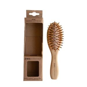 ZWS Essentials Mini Bamboo Hair Brush NWT